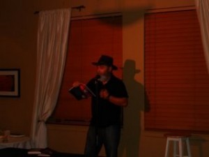 Bill McDonald begins his diverse poetry reading